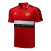 Manchester United Polo d'Entraînement 22-23 Rouge Noir Blanc Pour Homme